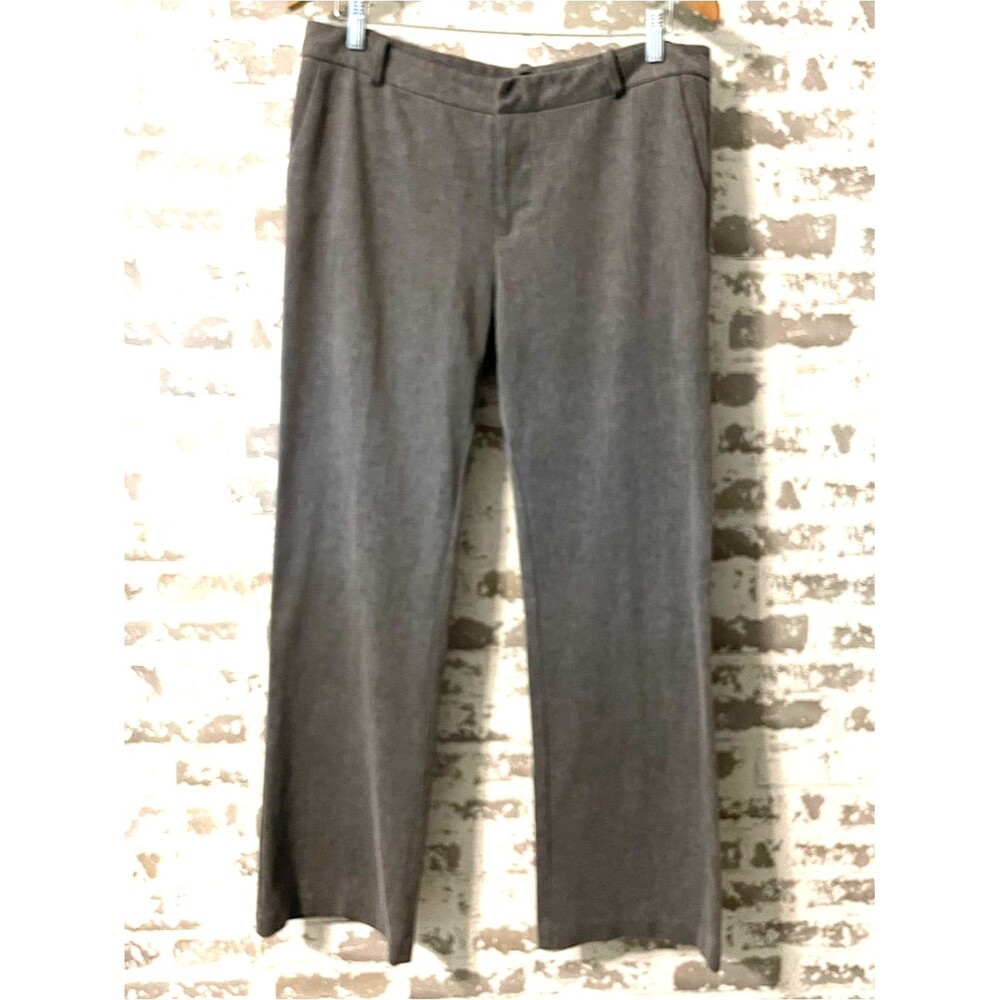 Kut from the Kloth Gray Dress Pants Womens 12 Straight Leg Career Office Stretch